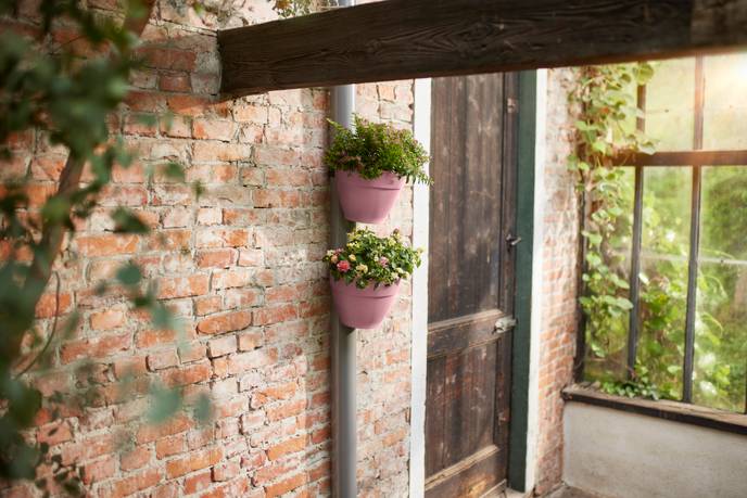 vibia campana pot gouttière 22cm Rose poussière